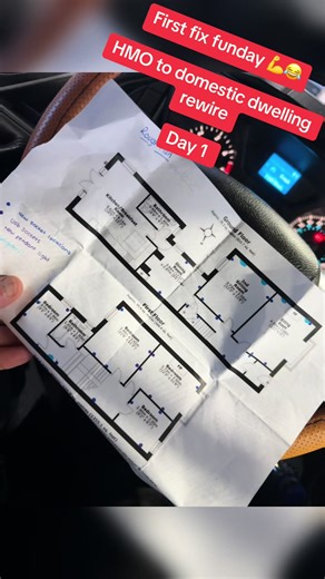 Electrician's First Fix Day: HMO to Domestic Rewire