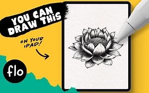 【Procreate】新手级教程 You Can Draw This in PROCREATE 手把手一步步教你绘制水墨莲花插画