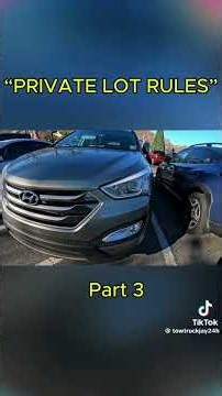 She parked on the Handicap Lines and got INSTANT KARMA Towing!