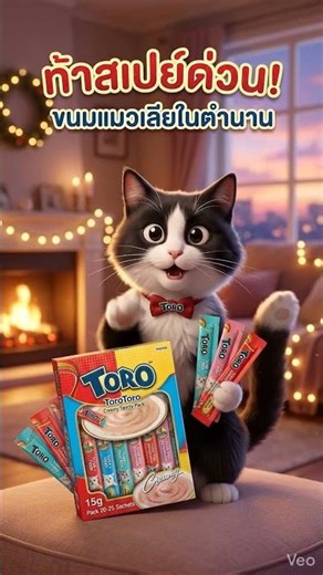 แพ็ค 20-25ซอง ขนมแมวเลียโทโรโทโร่ ToroToro 15g