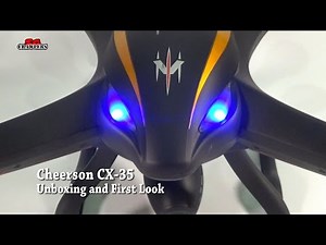 Cheerson CX-35 FPV 5.8G Video Altitude Hold 2.4G 6-Axis RC Quadcopter Unboxing and first look