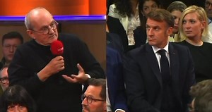 ♦️ FOLIE ! ⤵️ Hier Macron discutait avec les Français à Toulouse de ses souhaits de censure des réseaux sociaux. Et, miracle !, il tombe sur un Français « lambda » dans le public, que vous allez sûrement reconnaître 😉 (cf vidéo ⤵️) Et là c’est un discours délirant qui s’exprime ! Délirant de totalitarisme ! - Derrière les anti-covidistes, « les Russes » ! (le complotisme russe est, lui, autorisé : les Russes sont absolument partout décidément !) - Il faut « faire payer très cher, très cher » ce
