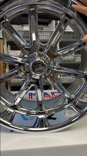 US Mag wheels style U110 Rambler chrome staggered sizes front 20x8 and rear 20x9.5 chrome finish