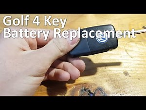 VW Golf 4, Passat Key Battery Replacement