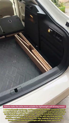Self driving party turns trunk into bed in seconds #practical #clever #wonder