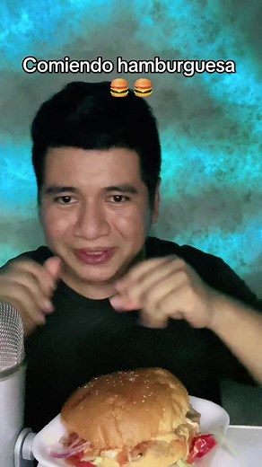 Comiendo hamburguesa YT:Elasmrdebenny #mukbang #asmrfood #mexico #ASMR