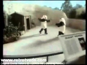 1980s Kit Kat Dancing Pandas