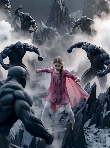 An epic battle between a new superhero and monster hulks on an alien planet.😱 #dangerous #alien #hulk #battle #fyp