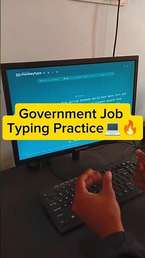 Typing Practice for Government Job Preparation💻😎| Speed & Accuracy Test🔥💻