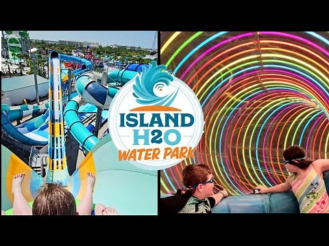 Island H2O Water Park Attractions & Tour | Earn Points Riding Slides