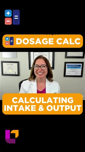 Cathy shows you how to calculate a pediatric patient’s 24 hour fluid balance in milliliters. 🚨Want to MASTER dosage calculation? Unlock the full Dosage Calculation Playlist now with the Level Up RN Membership! Gain instant and unlimited access to step-by-step tutorials, practice questions, and proven strategies — Get ready to supercharge your nursing education #NCLEX #dosagecalculations #NursingStudent⁠ #HESI #Kaplan #ATI #NursingSchool ⁠#Nurse #RN #PN #Education #LPN #stem #nurseeducator #DCW 