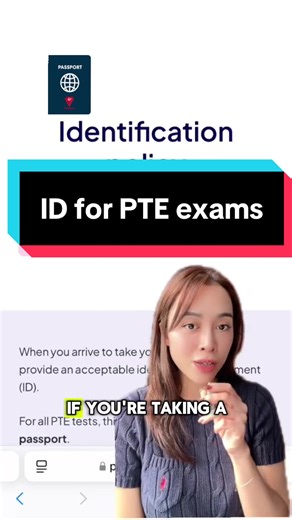 PTE Exams Update: Only Passport Valid ID Required