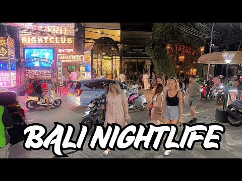 Bali Nightlife Walking Street Vlog 2025: Party Zone