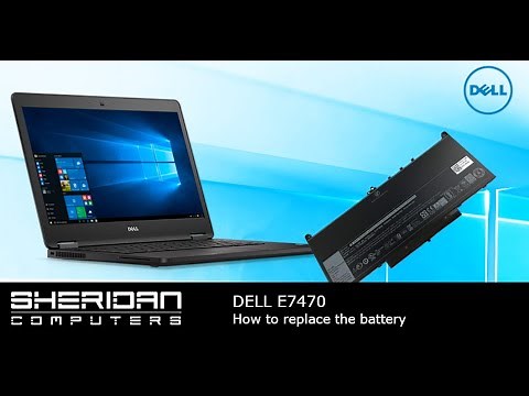How to replace the battery on a Dell E7470 laptop | Dell Latitude E7470 Battery Replacement