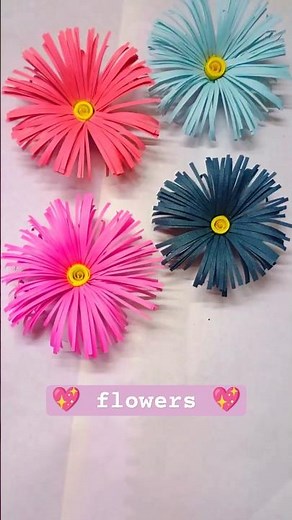 How to make paper flowers 💐 // Easy and beautiful paper flower 💐 making idea
