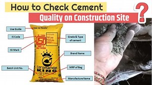 How to Check Cement Quality on Site