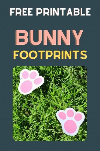 FREE PRINTABLE: Easter Bunny Footprints