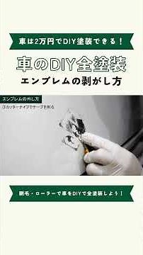 車は約2万円で刷毛とローラーでDIY全塗装できる！ #全塗装 #DIY #車 #マット塗装 #自家塗装 #automobile