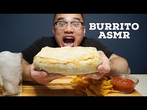 GIANT BURRITO ASMR EATING SOUNDS