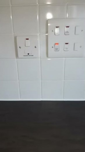 Kitchen Multi Grid, hob isolation switch and future switches.