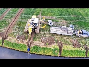 Amazing Machines for Laying Drainage Pipes in Fields