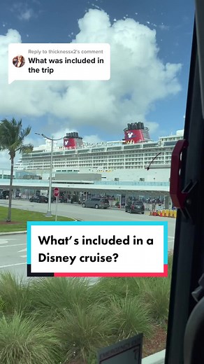 Replying to @thicknessx2 What’s included in your Disney cruise? @dclofficial #disney #disneycruiseline #allinclusive #traveltiktok