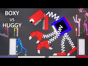 BOXY BOO vs HUGGY WUGGY Who Is Stronger? - Project: Playtime - People Playground