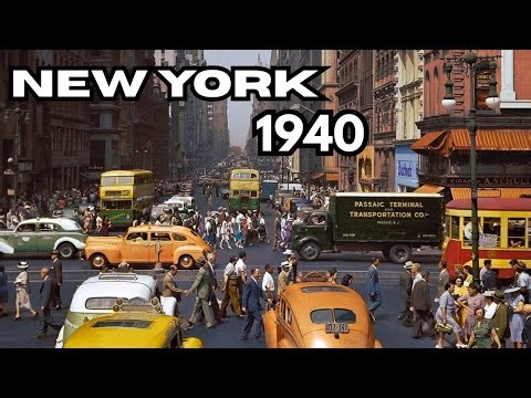 NEW YORK How Was 1940 1950 1960 | USA | United States 😳