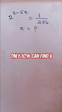 Exponential Mathematics | Find the Solution | Dr Mathematics #maths #mathstricks #music