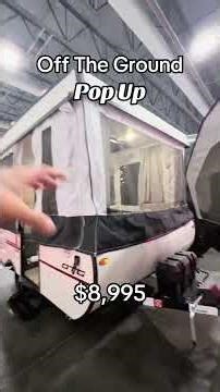 Of the ground Pop-up! #popup #popupcamper #rvshow