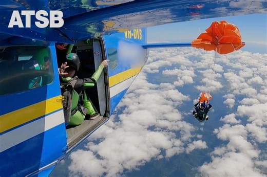 Watch: Skydiver dangles at 15,000 feet after parachute catches on plane’s tail in Australia