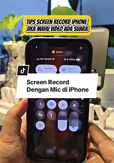 Cara Screen Record Dengan Mikrofon di iPhone