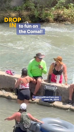 Always a great way to beat the heat! Live river views @ComalRiverCam.com. | Comal River Cam