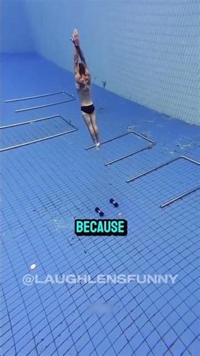 Never Try This Dumbbell Pool Challenge! #shorts #pool