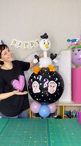 Balloon stork. How to make. Free tutorial on our YouTube channel. Link in bio. #balloonart #fun #top #lifehacks #tips #balloon #balloonartist #patterns #patrones #mosaicballoon #balloonmosaic #balloondecor #mosaicframesforballoons #balloonsdecoration #balloonstylist | Genballoon