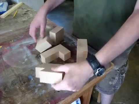 Make a wood cube puzzle