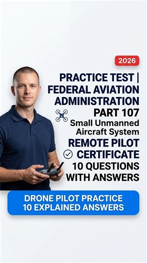 FAA Part 107 Drone Practice Test 10 Questions with Answers