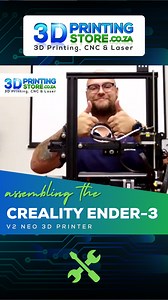 Building the Creality Ender-3 V2 Neo 3D Printer! 🚀 Watch as we assemble the most popular 3D printer in our lineup, the Ender-3 V2 Neo for a customer. 🔧🖨️ This upgraded version includes exciting new features like an all-metal extruder, CR-Touch bed levelling probe, removable spring steel printing platform, and an upgraded main board. 💪 Get yours NOW and get ready to experience the ultimate value for money with this top-notch 3D printer! 🙌 🌐 https://3dprintingstore.co.za/products/creality-en