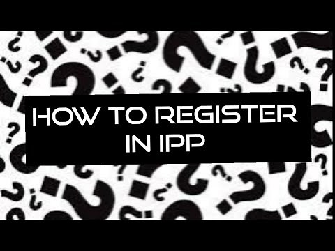 How to sign up to IPP( Invoice Processing System)