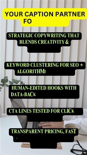 Social Media Caption Writing Service for Optimized Hooks, CTA, and Hashtags