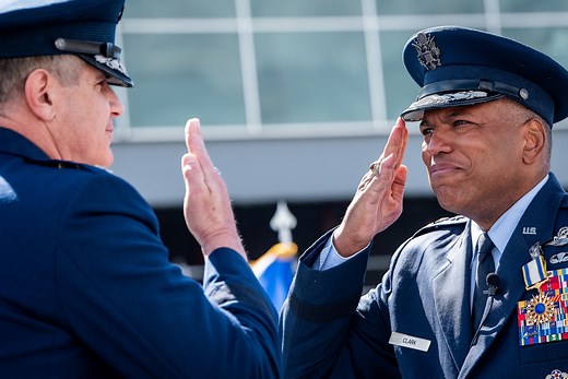 ✈️ 𝑭𝒂𝒊𝒓 𝒔𝒌𝒊𝒆𝒔 𝒂𝒏𝒅 𝒕𝒂𝒊𝒍𝒘𝒊𝒏𝒅𝒔 🌬️ Join us in bidding farewell to Lt. Gen. Richard Clark, Class of 1986. Not only has he served as our superintendent for the past four years, he is also the only one who previously served as commandant of cadets. After a 38-year career, Clark says he'd like his legacy to be that he left the Academy a better place. He will move to Dallas, Texas, to begin his duties as executive director of the College Football Playoff. 🏈🏆 Read about Gen. Clark'