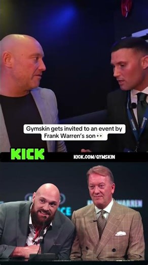 Gymskin got invited to a event by Frank Warren's son 🥊😂 #gymskin