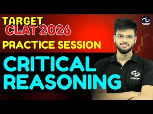 Critical Reasoning Practice session for CLAT 2026 | Logical reasoning clat 2026 | Abhyuday Pandey