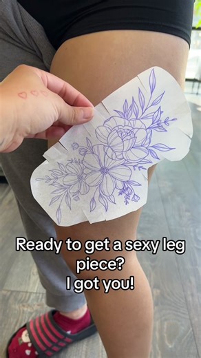 Sexy Leg Piece Tattoo Ideas for Women