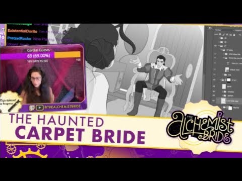 The Haunted Carpet Bride | Drawing WEBTOON Live on #twitch #webtoon #dnd #drawing #comic