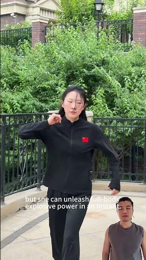 she can unleash full body explosive power in an instant #kungfu #martialarts