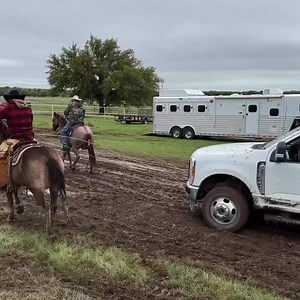 706K views · 9.9K reactions |  Horsepower, the Old-School Way!  When the truck and cattle trailer got stuck deep in the mud, it was real horsepower that saved the day!  Watch these incredible horses team up and pull them out like it’s nothing! Modern problem, cowboy solution. 鸞 Special Thanks to: : Scott Slusher Photography & Big Bend Trailers  #RealHorsepower #CowboyIngenuity #StuckNoMore #MudRescue | Cowboy Lifestyle Network | Facebook