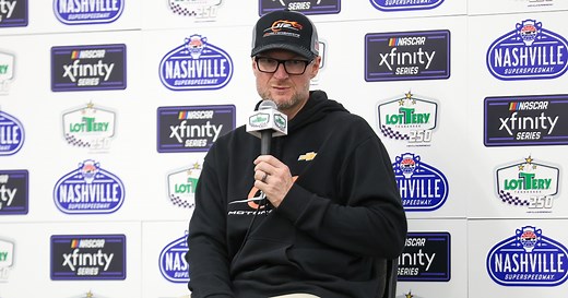Dale Earnhardt Jr. reacts to nieces, Karsyn and Kennedy, getting into viral CARS Tour victory lane scuffle