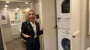 Get an exclusive look at our new Class A diesel, the Byway. This model features three different floor plans, and we're showing you the bath and a half floor plan, the 38 CL. Follow along with Leigh and Baylee Tiffin as they give us a closer look at the Byway. | Tiffin Motorhomes