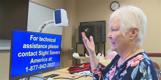 Legally blind receive new technology